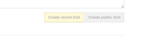 Create secret Gist